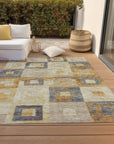 LOOMLAN Rugs Cora Ivory Washable Indoor-Outdoor Rug