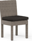 Coronado Sunbrella Armless Outdoor Dining Chair 2PC - LOOMLAN - Sunset West - Outdoor Dining Chairs