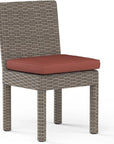 Coronado Sunbrella Armless Outdoor Dining Chair 2PC - LOOMLAN - Sunset West - Outdoor Dining Chairs