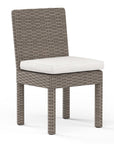 Coronado Sunbrella Armless Outdoor Dining Chair 2PC - LOOMLAN - Sunset West - Outdoor Dining Chairs