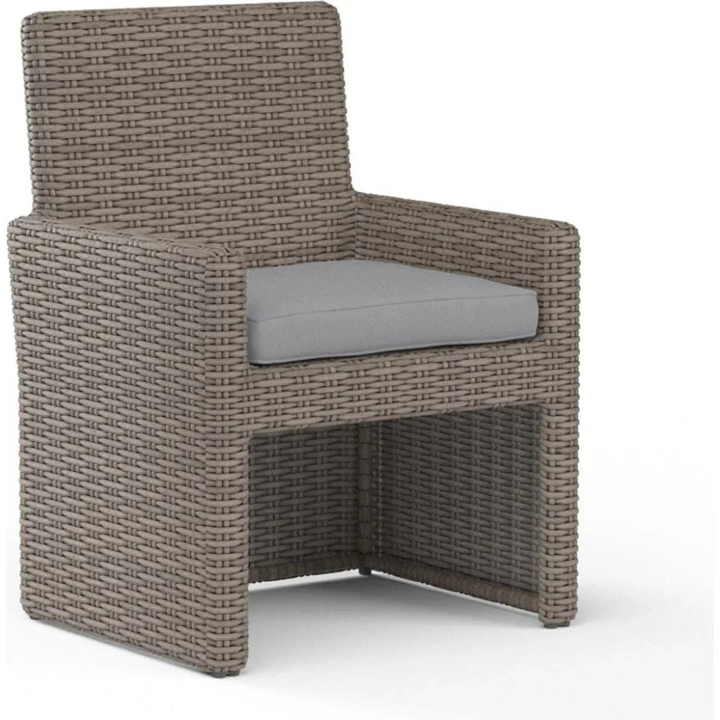 Coronado Sunbrella Outdoor Dining Chair 2PC - LOOMLAN - Sunset West - Outdoor Dining Chairs