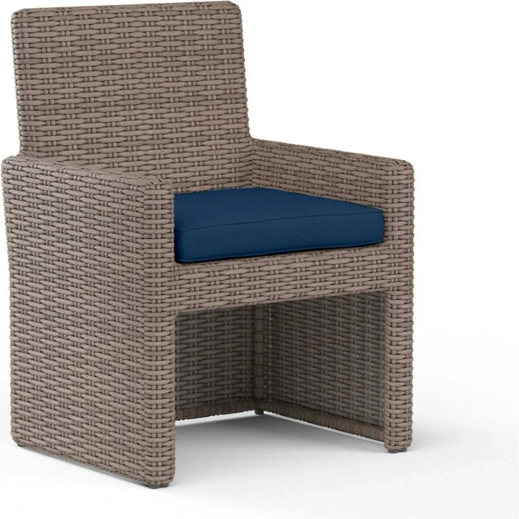 Coronado Sunbrella Outdoor Dining Chair 2PC - LOOMLAN - Sunset West - Outdoor Dining Chairs