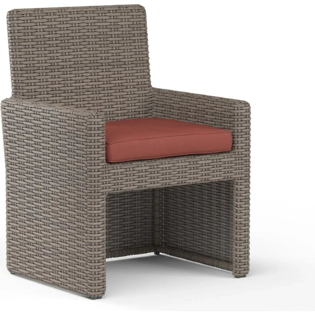 Coronado Sunbrella Outdoor Dining Chair 2PC - LOOMLAN - Sunset West - Outdoor Dining Chairs