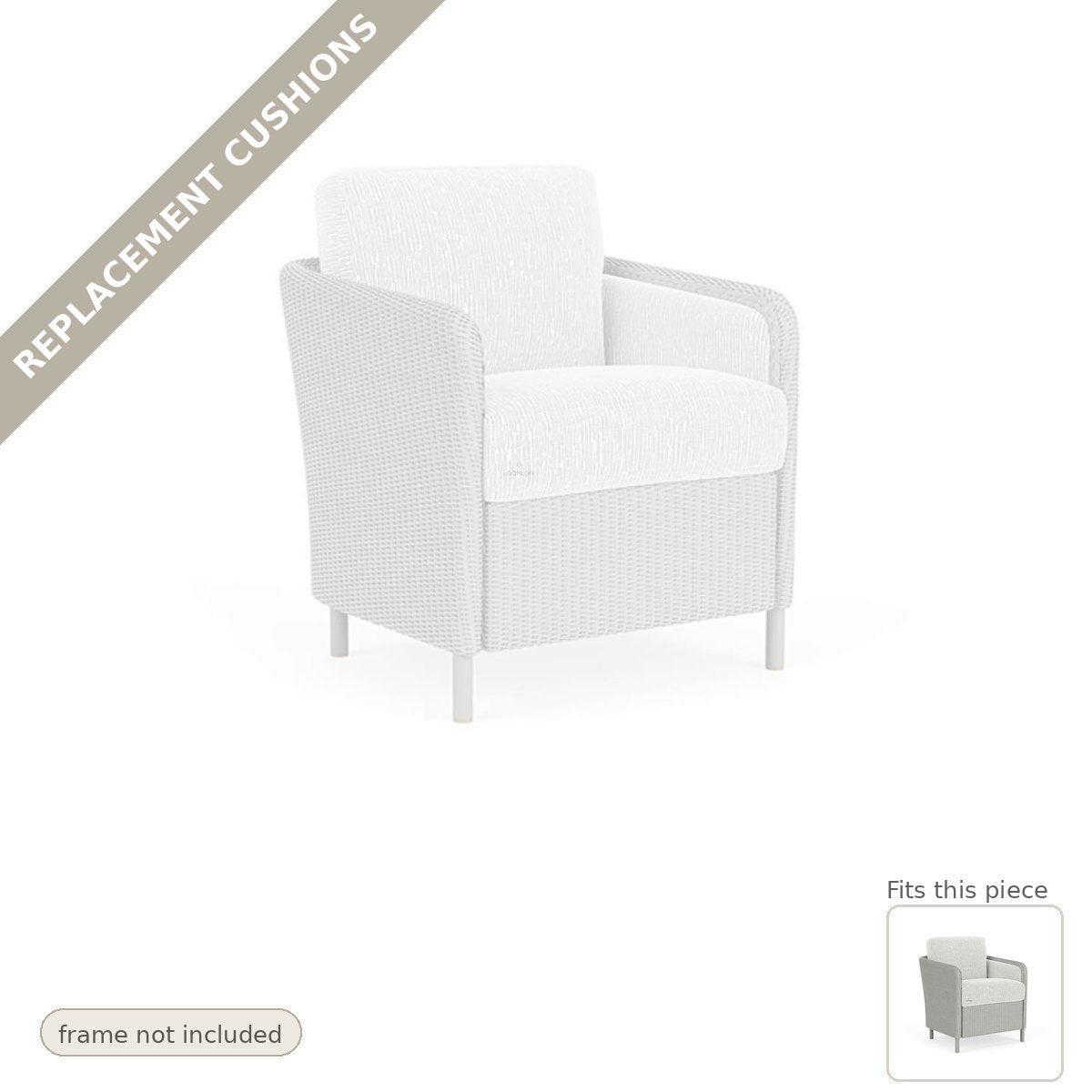 Cushions: Replacement Cushion For Visions Outdoor Dining Armchair - Made to Order in the USA