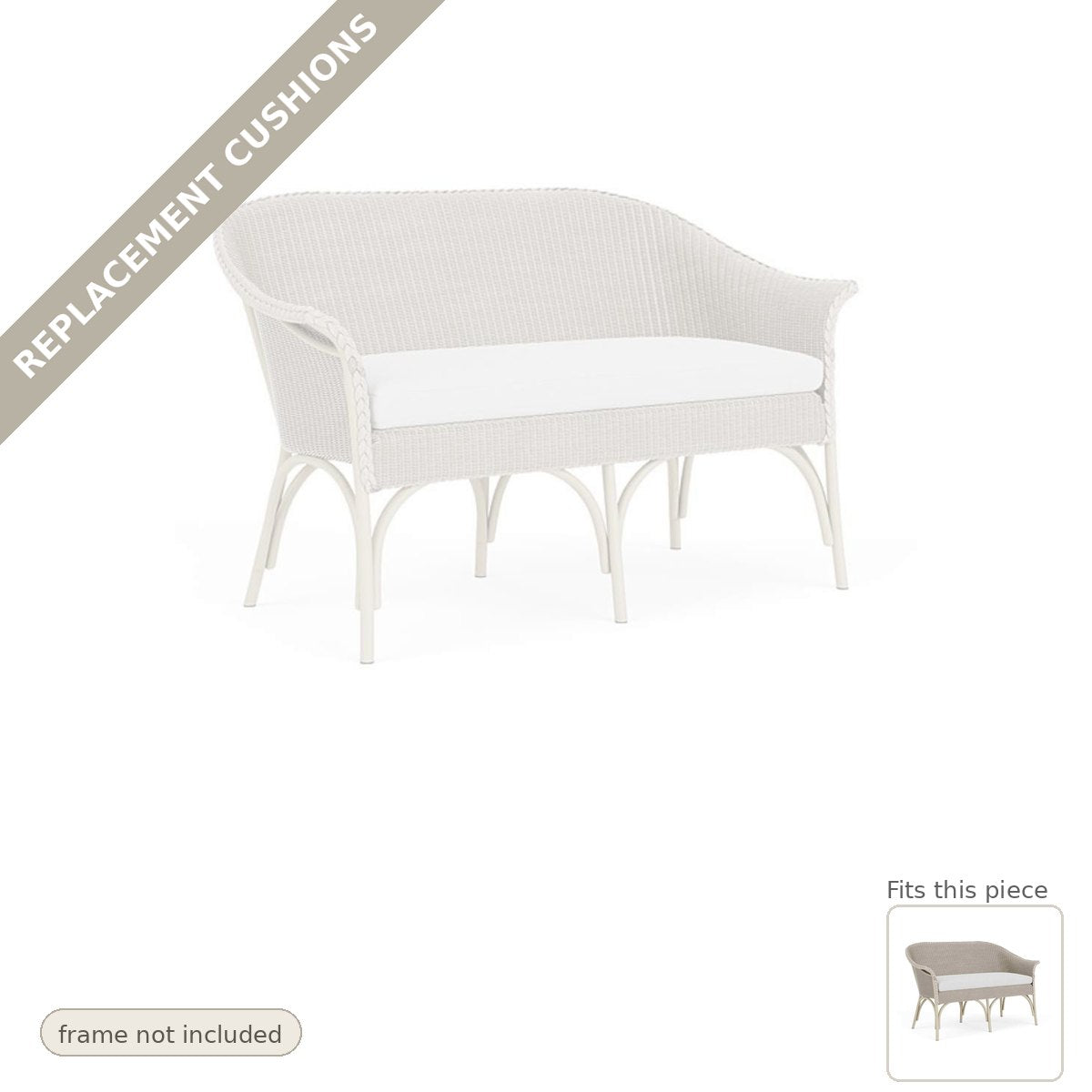 Cushions: Replacement Cushions For All Seasons Outdoor Settee - Made to Order in the USA