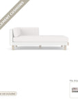 Cushions: Replacement Cushions For Catalina Sunbrella Left Chaise - Made to Order in the USA