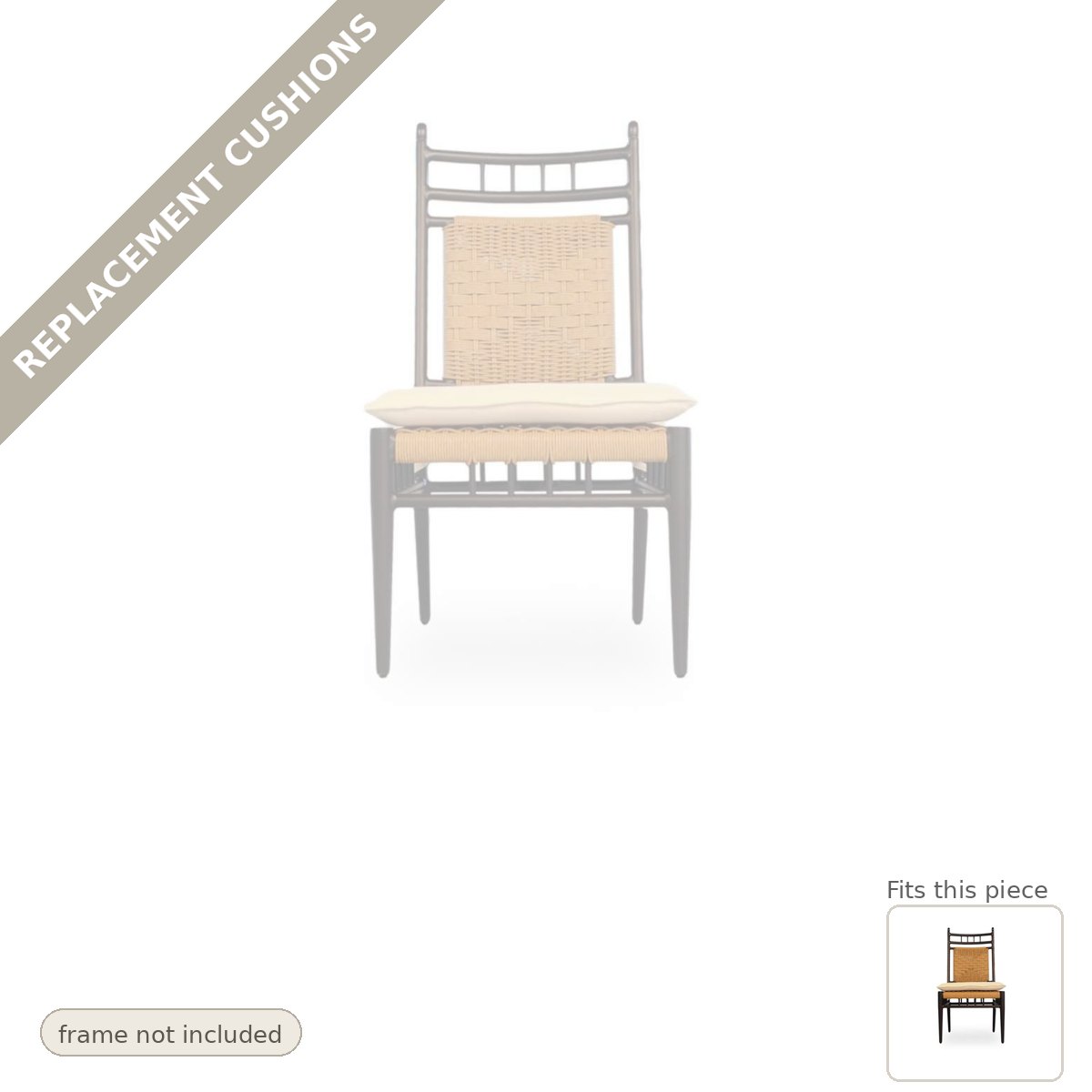 Cushions: Replacement Cushions For Low Country Dining Armchair - Made to Order in the USA