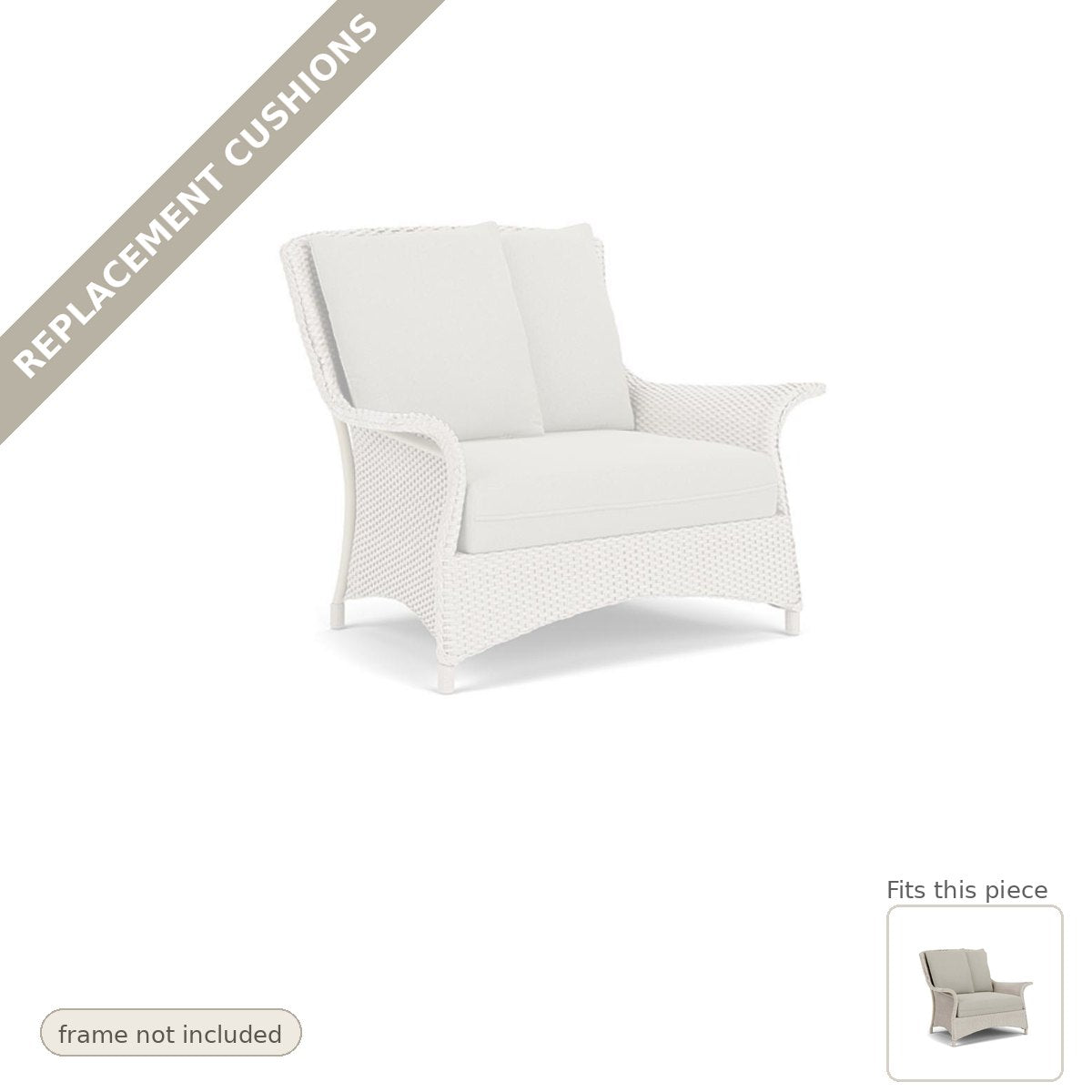 Cushions: Replacement Cushions For Mandalay Outdoor Chair & Half