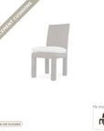 Cushions: Replacement Cushions For Mesa Outdoor Dining Chair - Made to Order in the USA