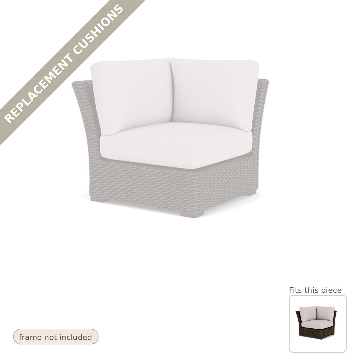 Cushions: Replacement Cushions For Mesa Outdoor Corner Sectional - Made to Order in the USA