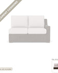 Cushions: Replacement Cushions For Mesa Outdoor Left Loveseat - Made to Order in the USA