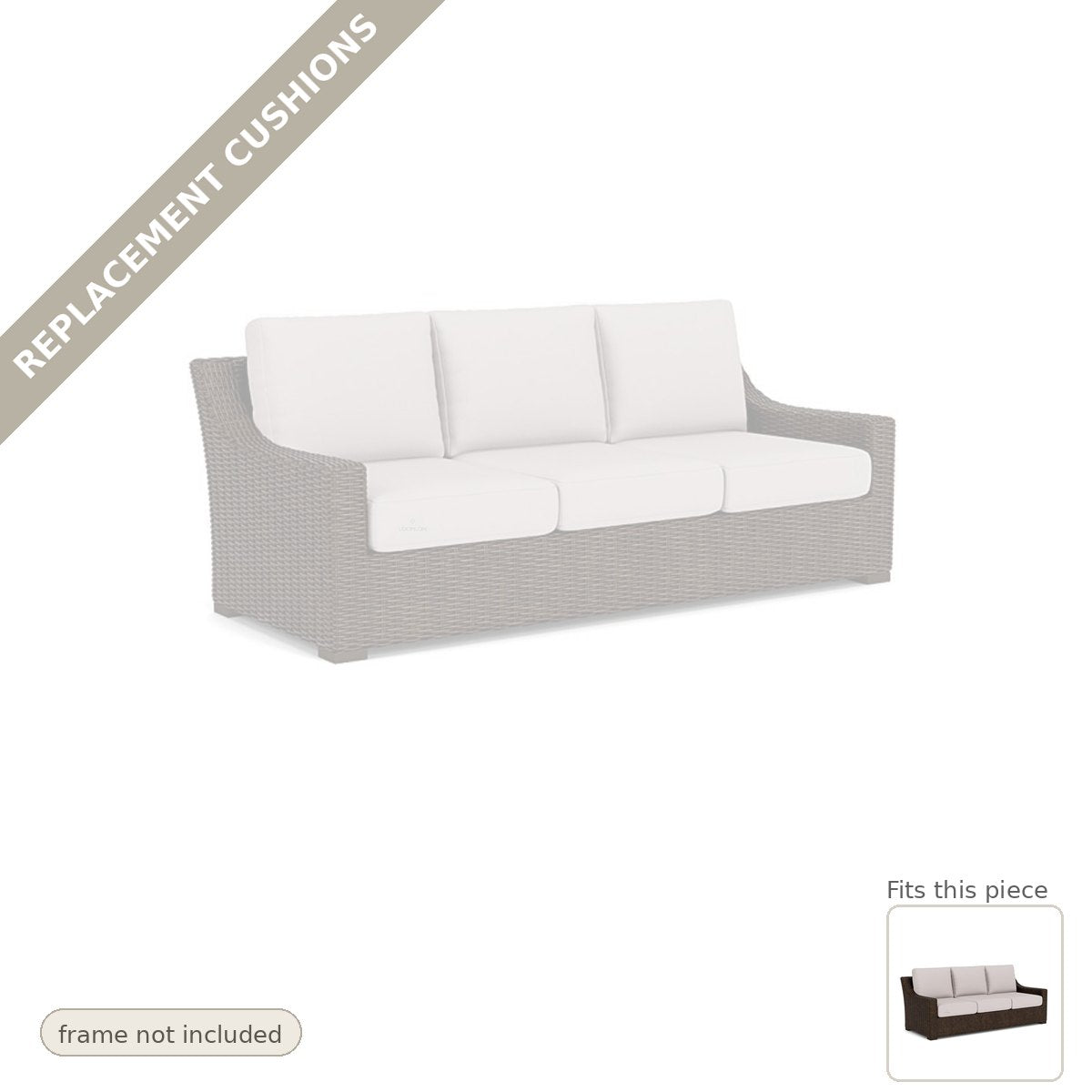 Cushions: Replacement For Mesa Outdoor Furniture Sunbrella Sofa - Made to Order in the USA