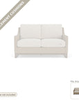 Cushions: Milan Outdoor Replacement Cushion For Loveseat - Made to Order in the USA