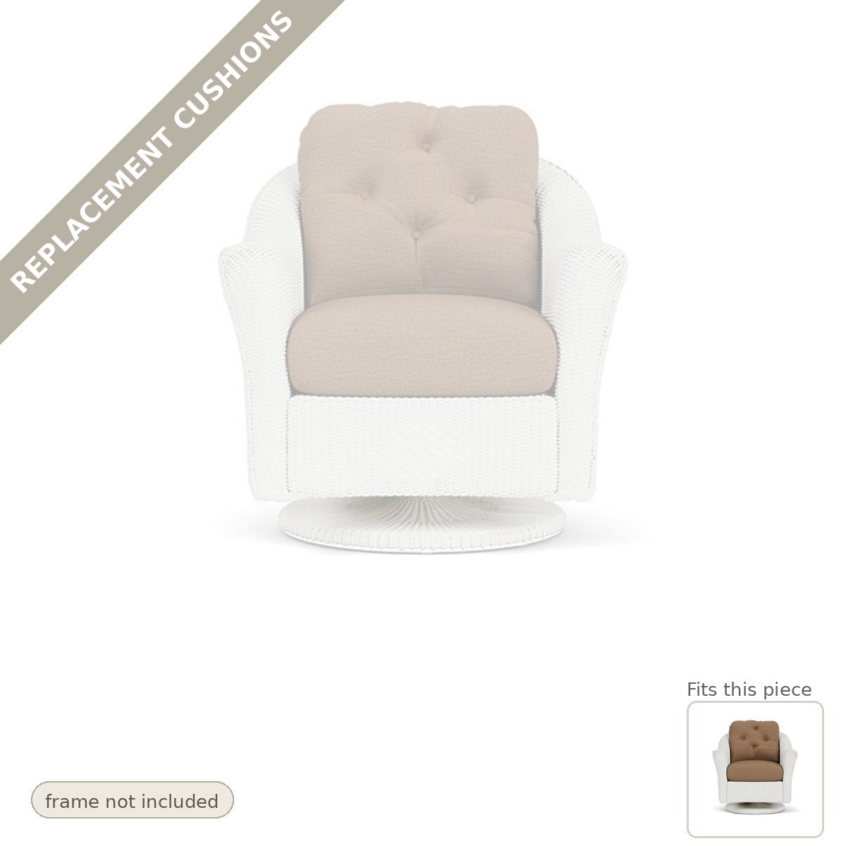 Cushions: Reflections Replacement Cushions Swivel Glider Lounge - Made to Order in the USA