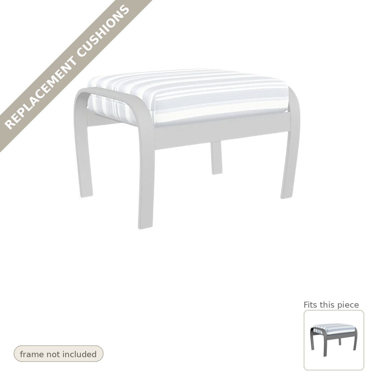 Cushions: New Cushions for the Belle Isle Cushion Outdoor Ottoman