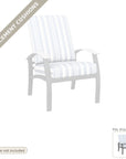 Cushions: New Cushions for the Belle Isle Deep Seat Aluminum Frame Outdoor Arm Chair