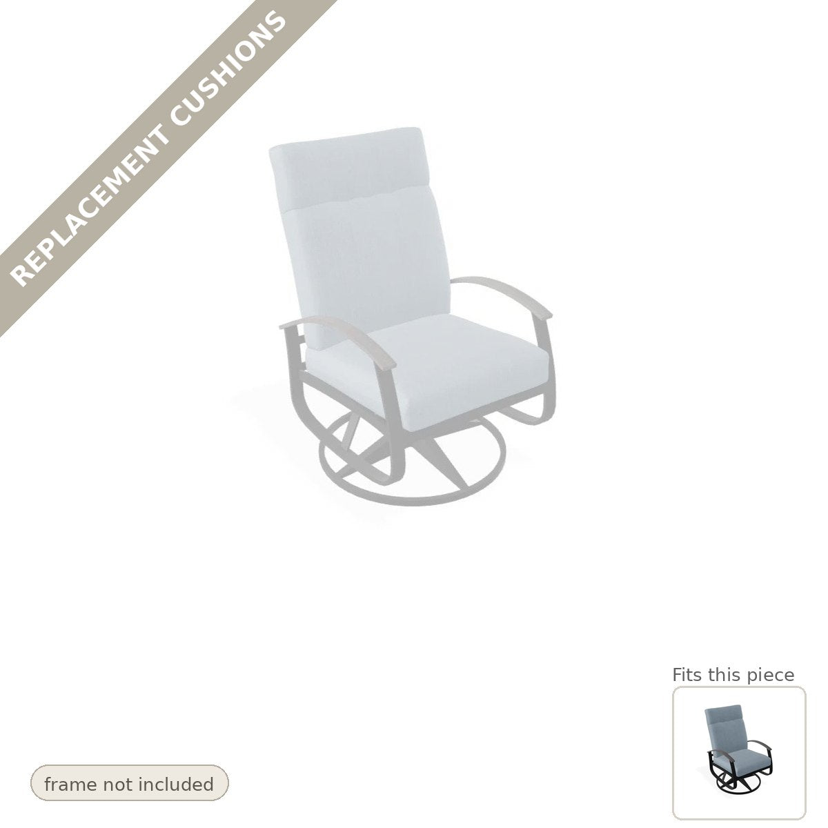 Cushions: New Cushions for the Belle Isle Deep Seat High Back Swivel Rocker