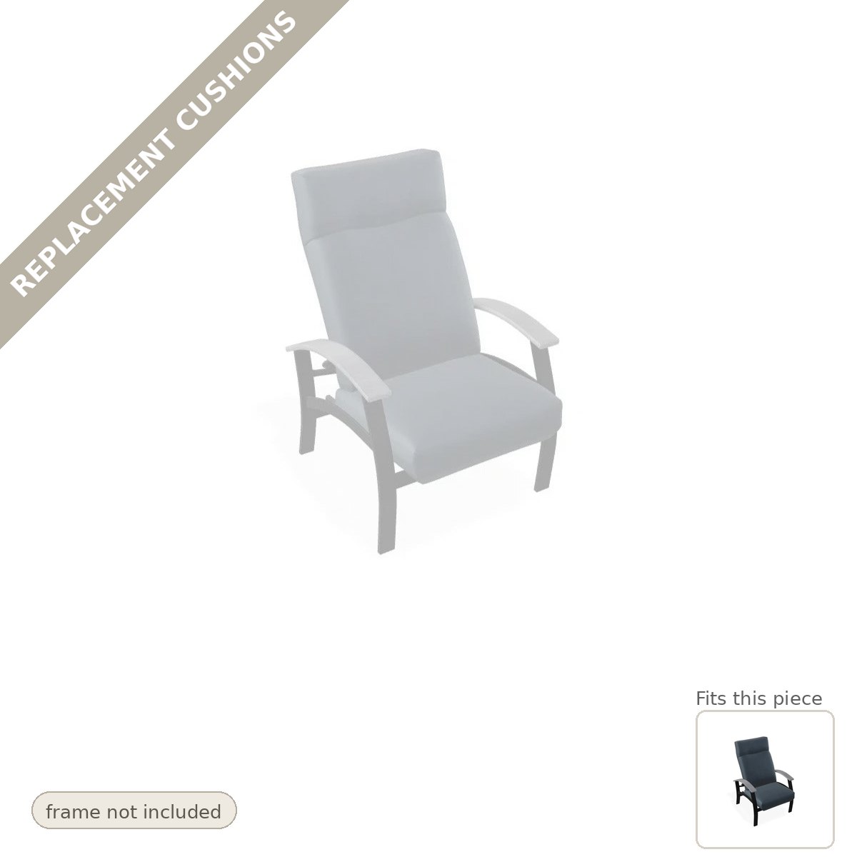 Cushions: New Cushions for the Belle Isle Deep Seat High Back Adjustable Back Chair