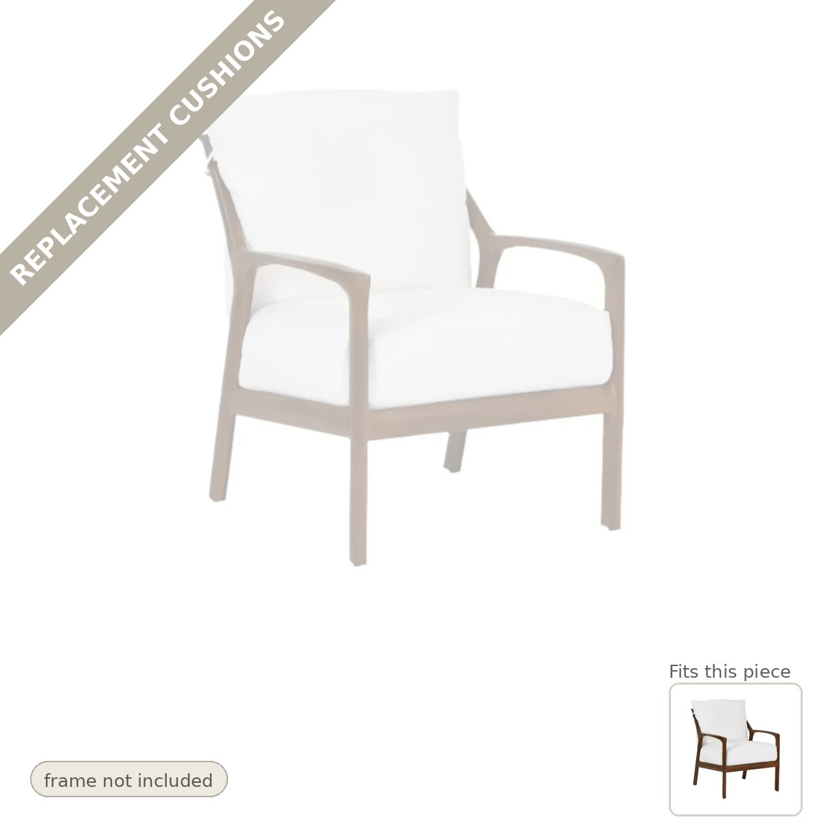 Cushions: New Cushions for the Castelle Berkeley Outdoor Lounge Chair Made USA