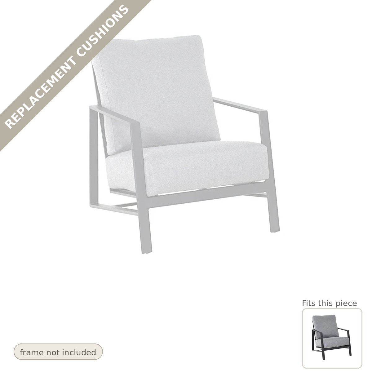 Cushions: New Cushions for the Castelle Prism Lounge Chair Made in USA