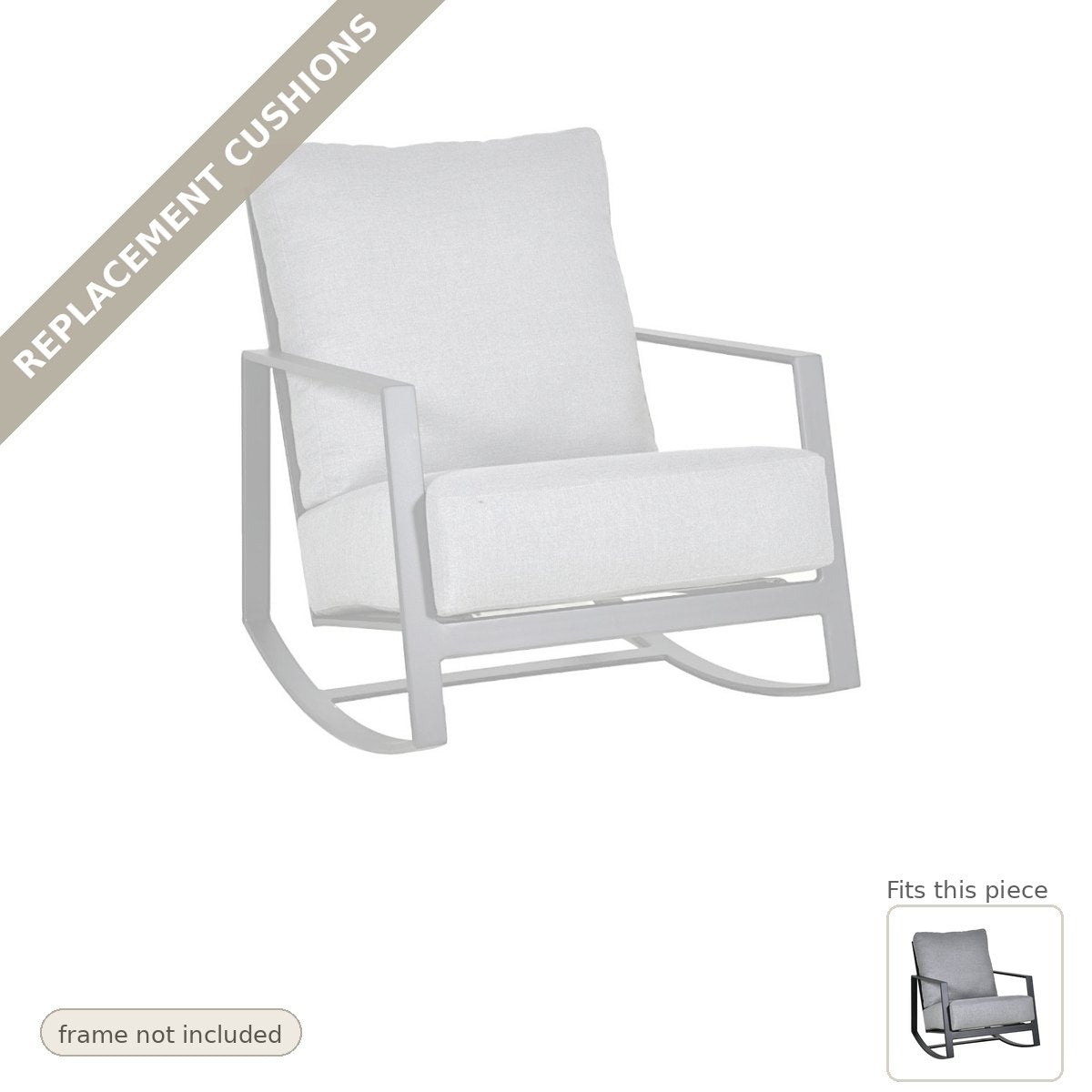 Cushions: New Cushions for the Castelle Prism Lounge Outdoor Rocking Chair
