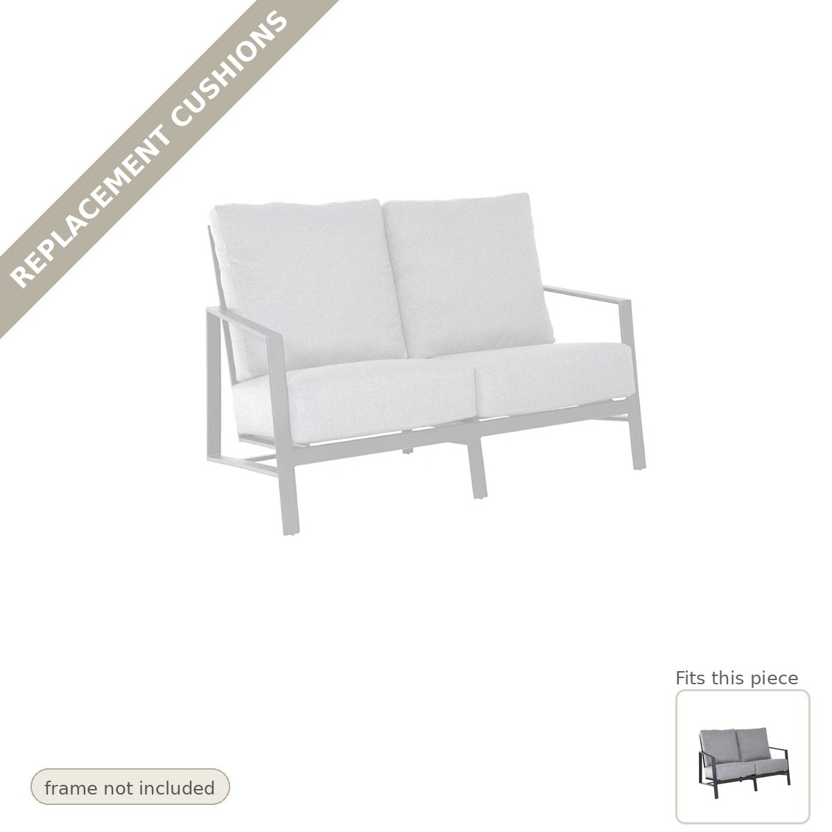 Cushions: New Cushions for the Castelle Prism Loveseat Deep Made in USA