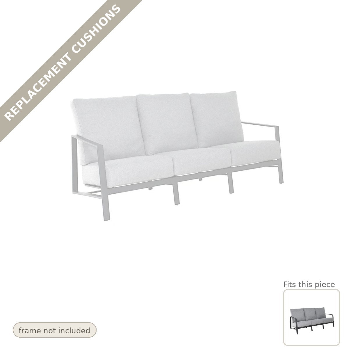 Cushions: New Cushions for the Castelle Prism Sofa High Back Deep 3-Seater