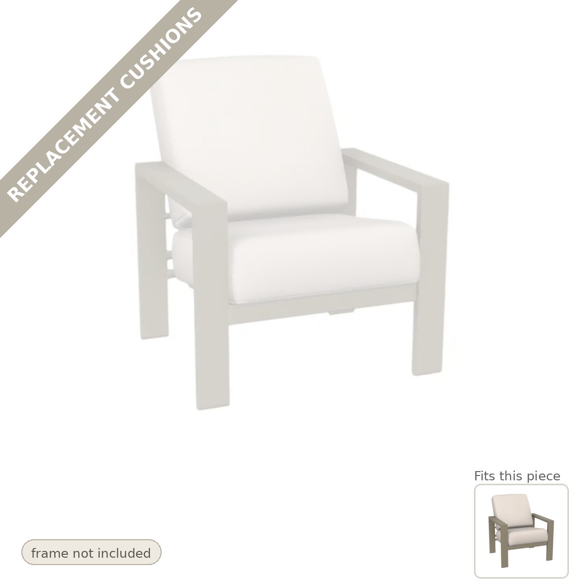 Cushions: New Cushions for the Larssen Deep Seat Cushion Outdoor Arm Chair