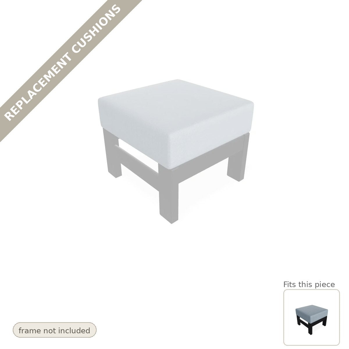 Cushions: New Cushions for the Leeward Deep Seat Cushion Outdoor Ottoman With 2 Outdoor Ottoman Clips