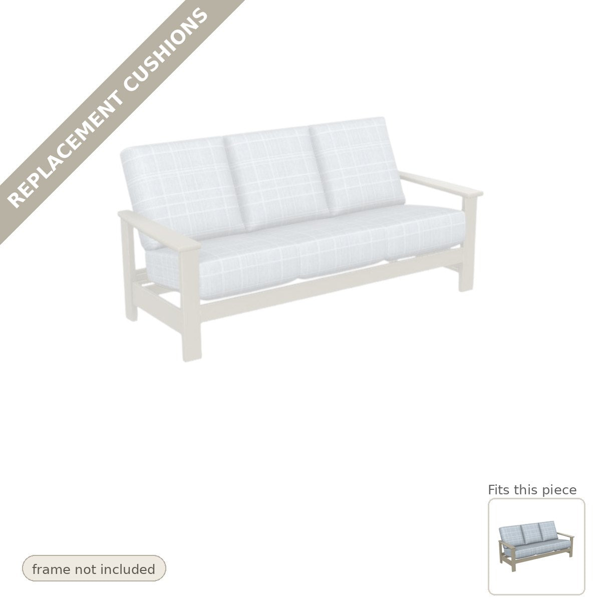 Cushions: New Cushions for the Leeward Cushion Deep Seat Outdoor Sofa