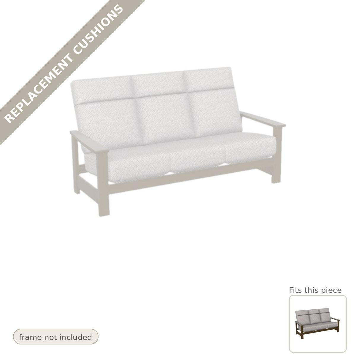 Cushions: New Cushions for the Leeward Deep Seat High Back Three-Seat Outdoor Sofa