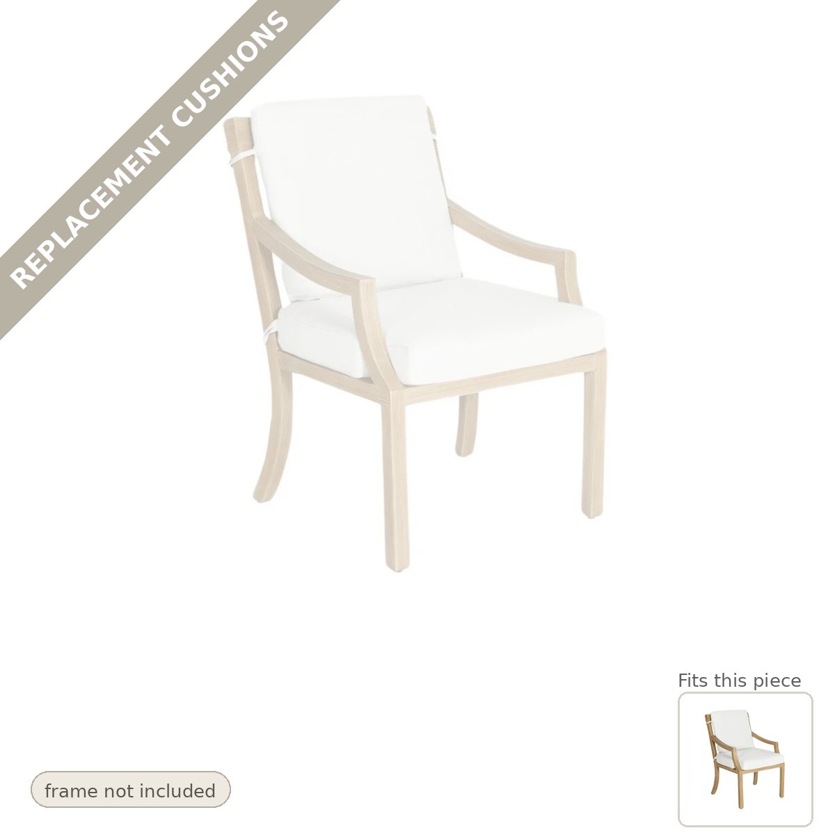 Cushions: New Cushions for the Nicoya Formal Arm Dining Chair Outdoor Living Castelle
