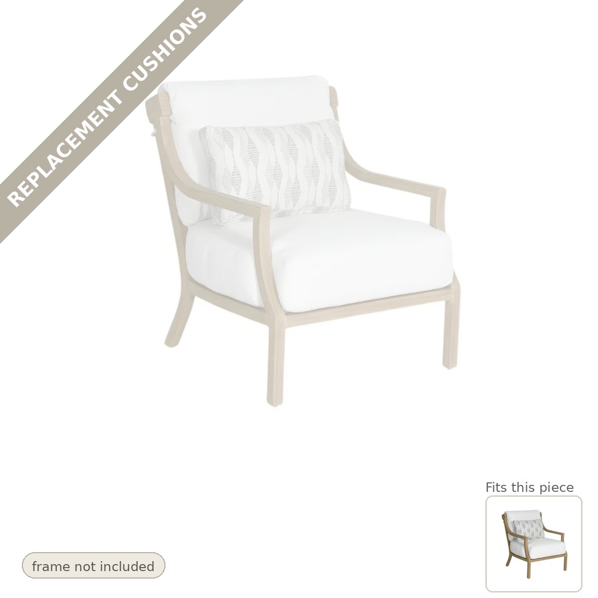 Cushions: New Cushions for the Nicoya Sunbrella Cushions Lounge Chair