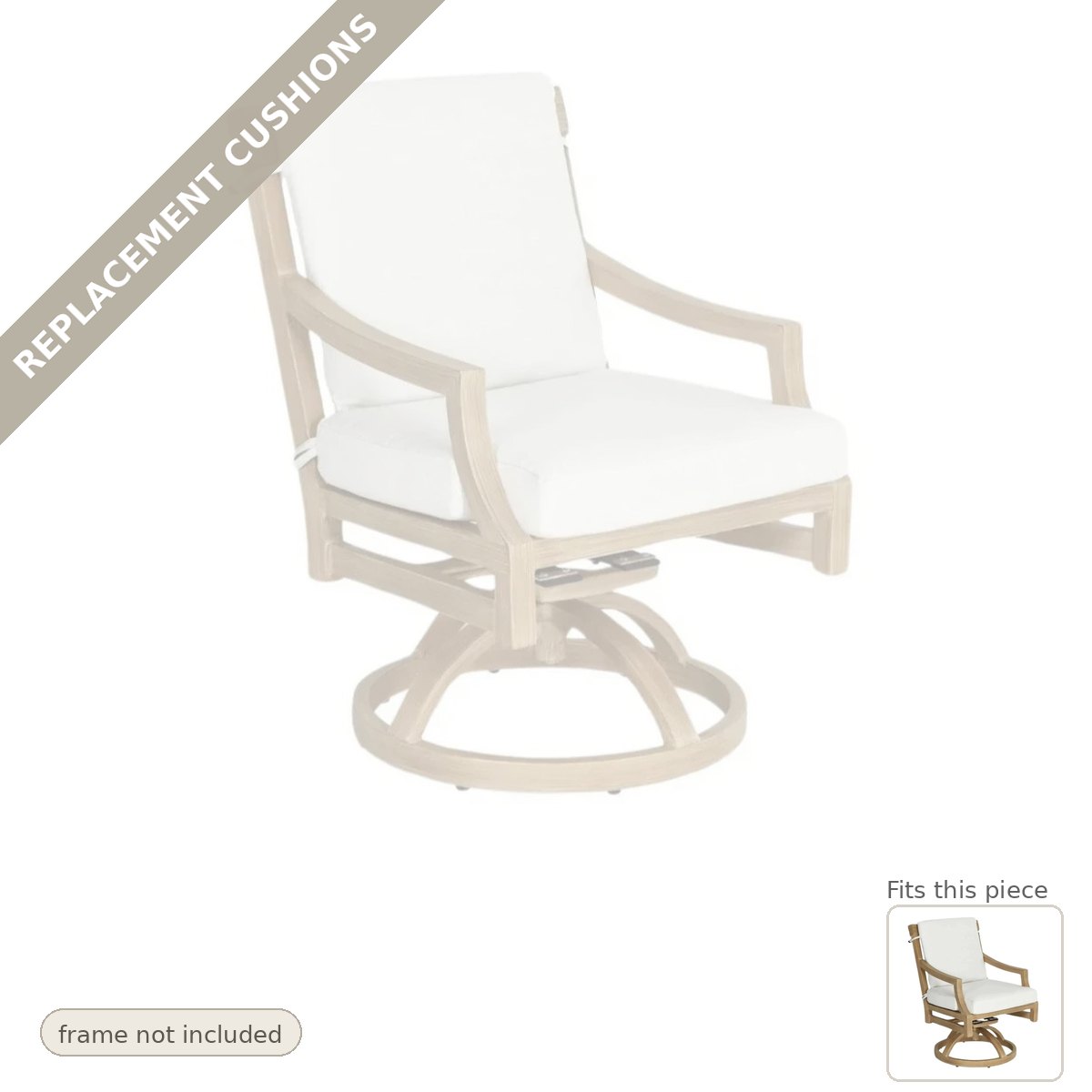 Cushions: New Cushions for the Nicoya Formal Arm Dining Chair Swivel Rocker