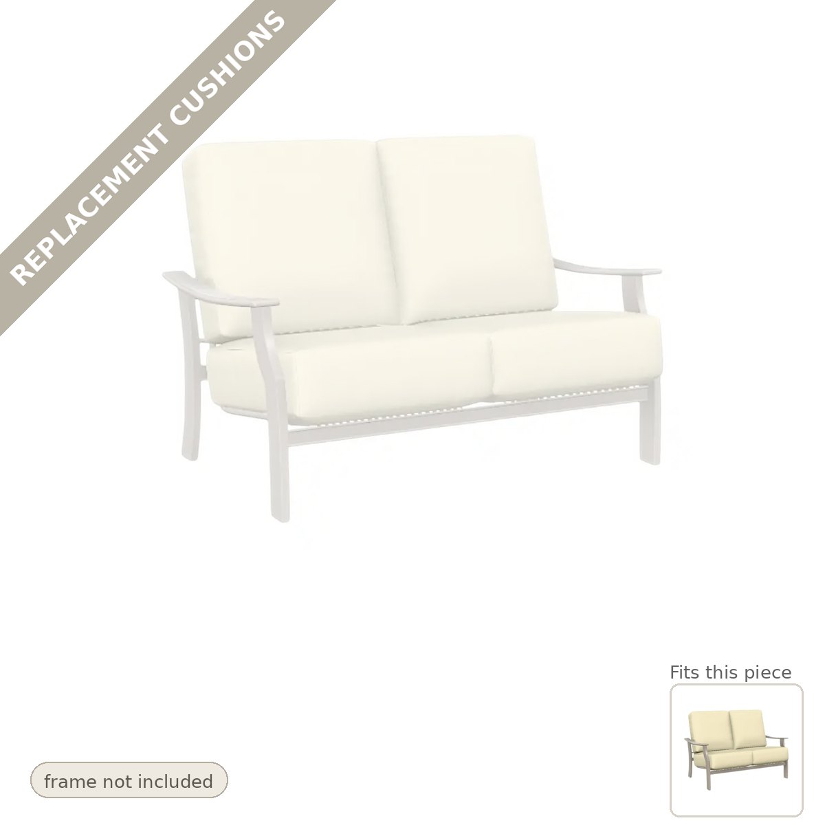 Cushions: New Cushions for the St. Catherine Cushion Deep Seat Outdoor Loveseat