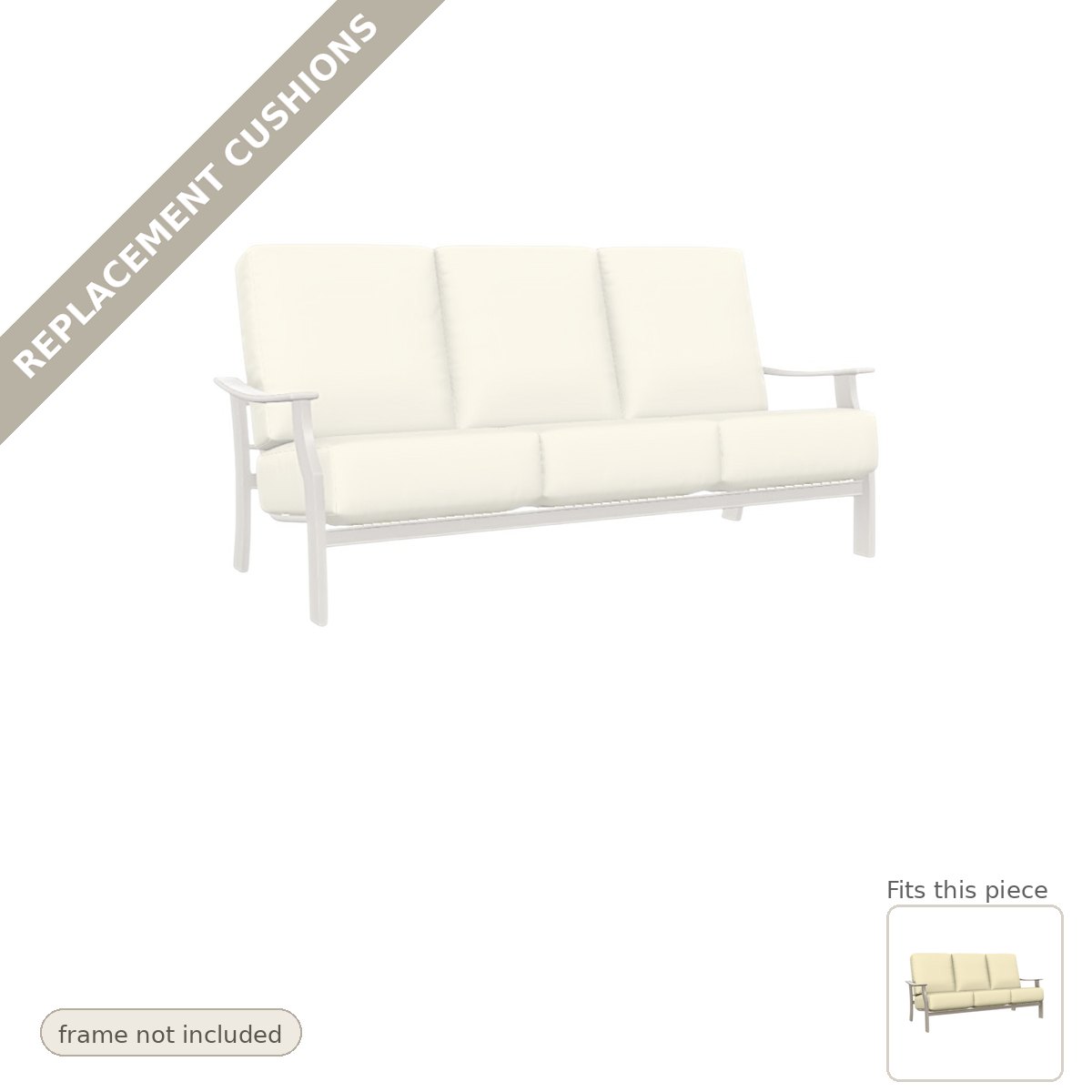 Cushions: New Cushions for the St. Catherine Cushion Deep Seat Outdoor Sofa