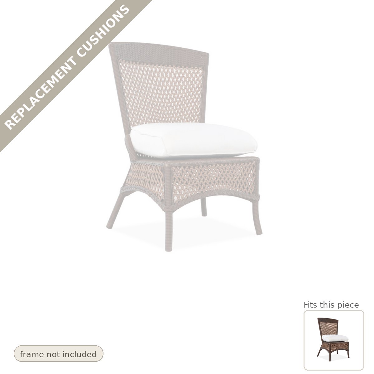 Cushions: Replacement Cushions for Grand Traverse Dining Chair - Made to Order in the USA
