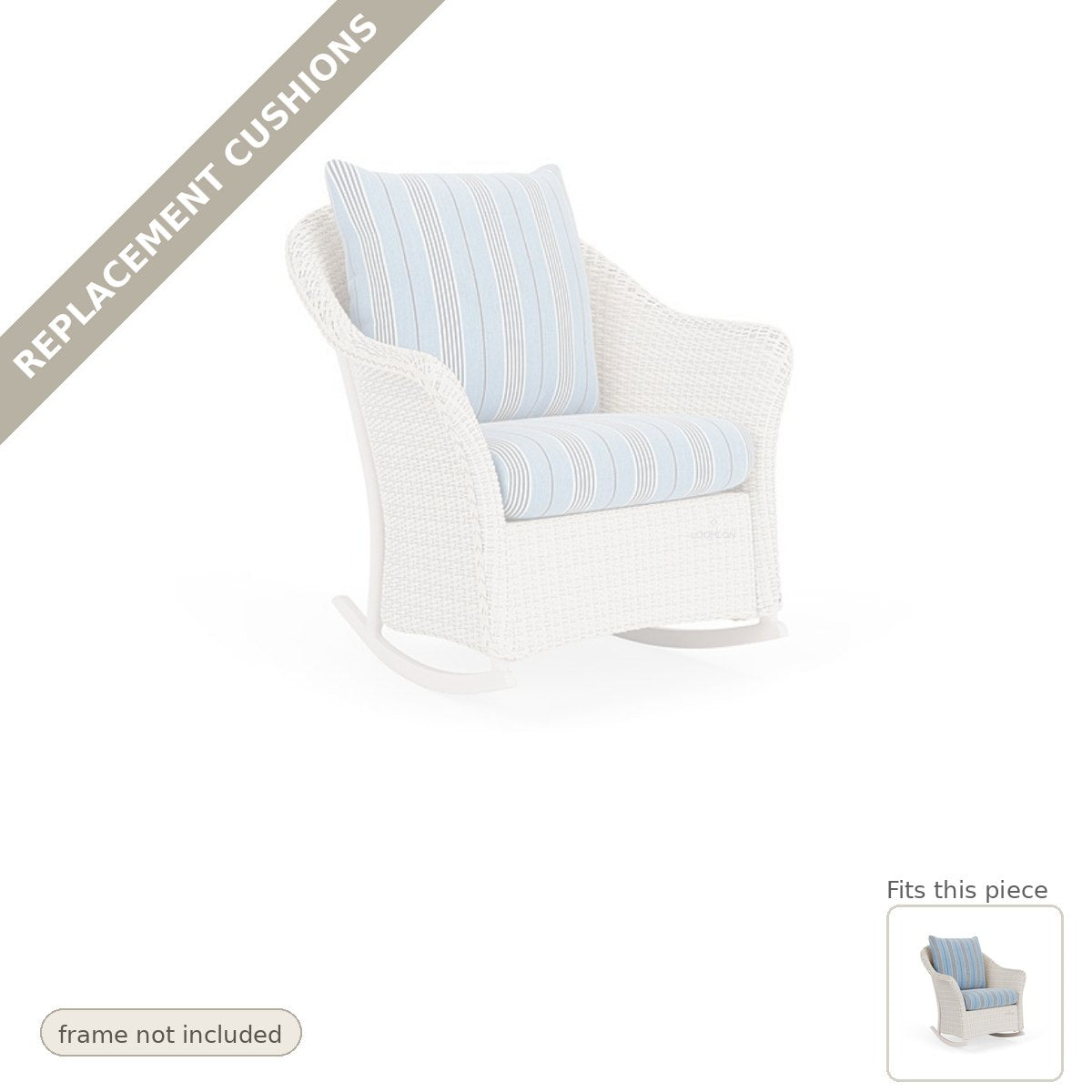 Cushions: Weekend Retreat Replacement Cushions For Lounge Rocker - Made to Order in the USA