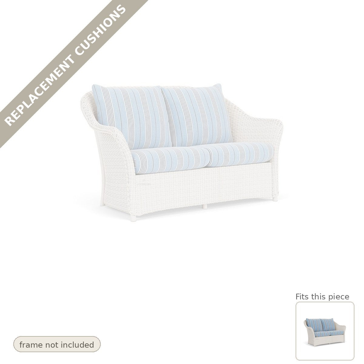 Cushions: Weekend Retreat Replacement Cushions For Loveseat - Made to Order in the USA