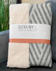 Geometric Grey Washable Indoor-Outdoor Rug