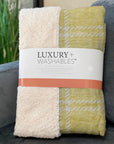 Spiral Whispers Gold Washable Indoor-Outdoor Rug