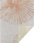 Circles Salmon Washable Indoor-Outdoor Rug