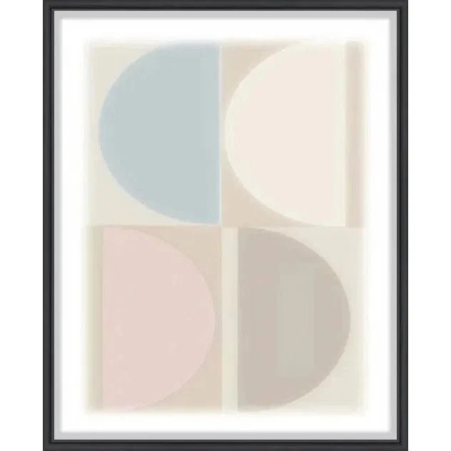 Split Circle V Floating Canvas Art -- view 4