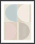Split Circle V Floating Canvas Art -- view 4