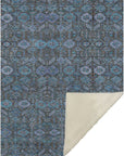 Bohemian Teal Washable Indoor-Outdoor Rug