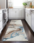LOOMLAN Rugs Daeanor Brown Washable Indoor-Outdoor Rug