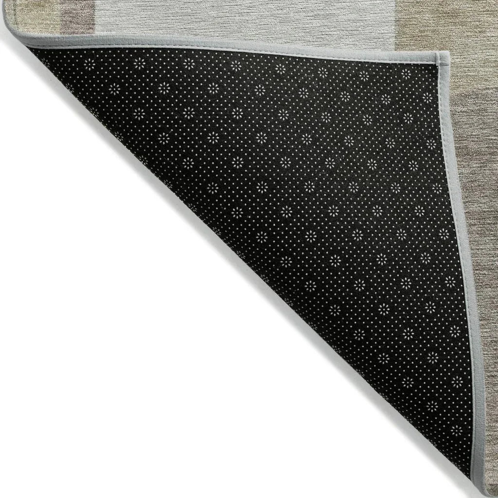 LOOMLAN Rugs Daeel Brown Washable Indoor-Outdoor Rug