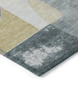 LOOMLAN Rugs Daeel Gray Washable Indoor-Outdoor Rug