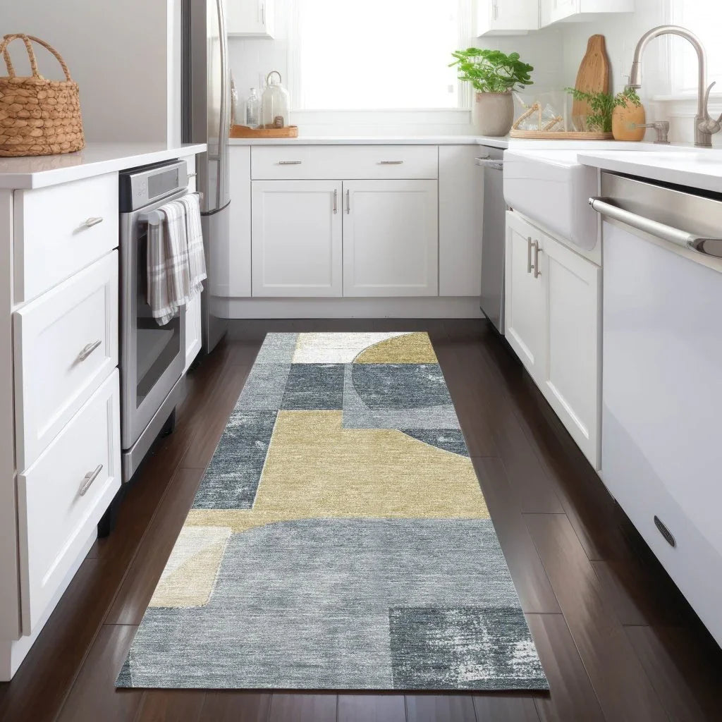 LOOMLAN Rugs Daeel Gray Washable Indoor-Outdoor Rug