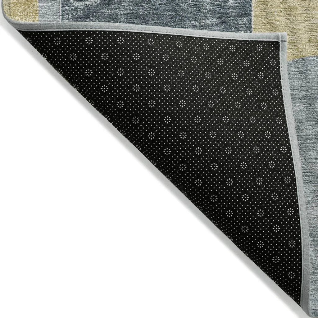 LOOMLAN Rugs Daeel Gray Washable Indoor-Outdoor Rug
